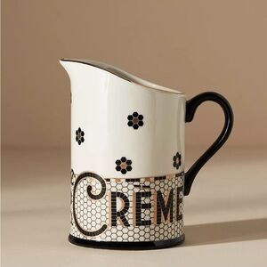 ✨Brand New✨Anthropologie Bistro Tile Collection "De La Crème" Creamer